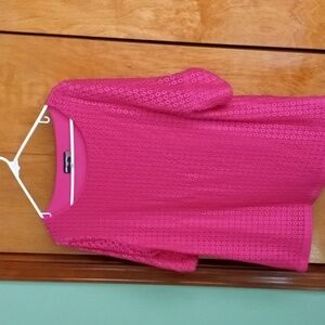 Pink knit top